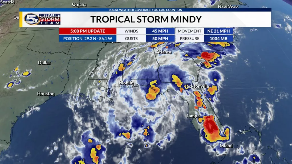 Tropical Depression Fred Tracking Near Cuba, Southeastern Bahamas on a Potential Path Toward Florida