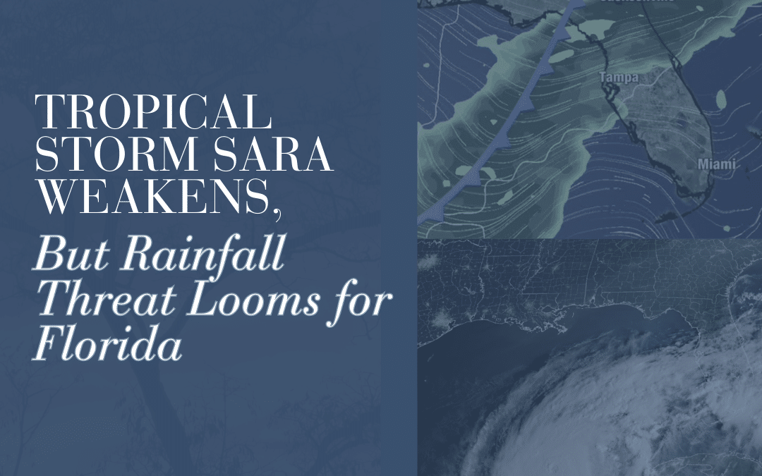 Tropical Storm Sara Weakens, But Rainfall Threat Looms for Florida